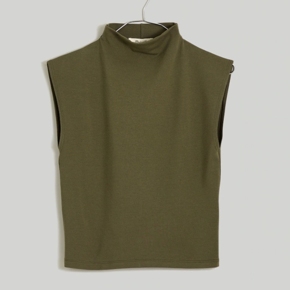 Madewell Funnelneck Cropped Muscle Tee NWT XL